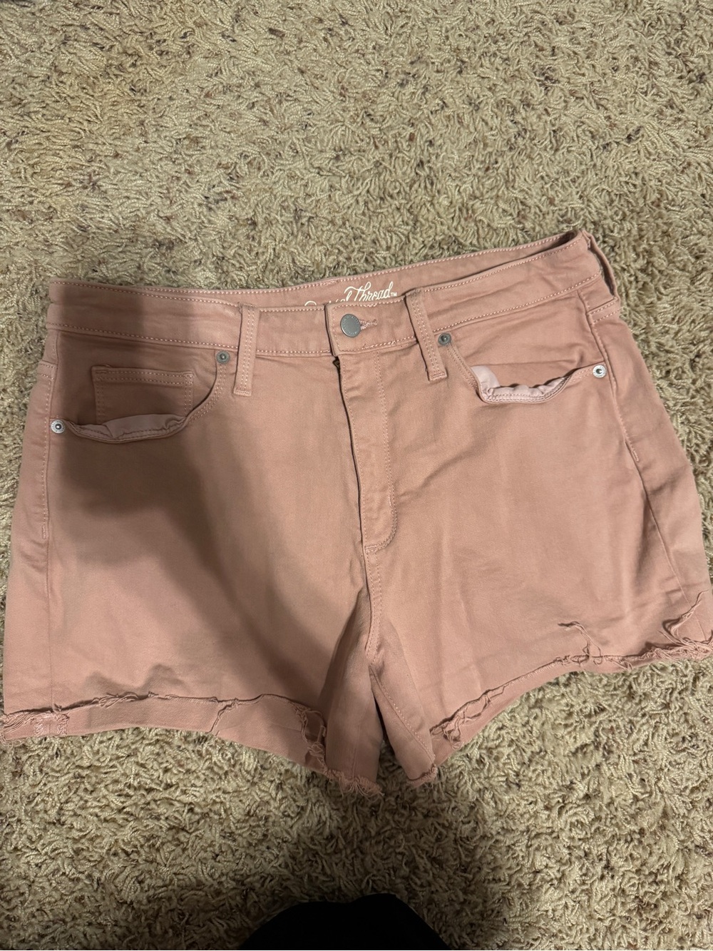 Universal Thread Rose-Pink Denim Cutoff Shorts